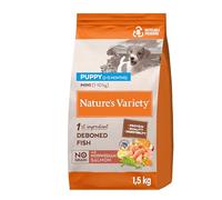 Nature's Variety No Grain - Pienso para Perros Mini Junior con Salmón sin espinas - 1,5kg