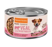 Nature's Variety Paté Mini - Alimento húmedo para perro de raza pequeña - Ternera y verduras - Cantidad: 12 x 200 g