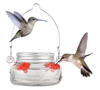 Nature's Way Bird Products MJF1 Comedero para colibr es en tarro de cristal transparente Nature's Way, 4,5"" de di metro.