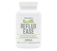 NaturesPlus GI Natural Reflux Ease, vainilla, 60 tabletas masticables, apoyo digestivo de acción rápida, vegetariano, sin gluten, 60 porciones