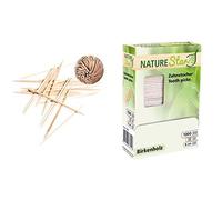 NatureStar Palillos de dientes en caja dispensadora, madera de abedul, 10 g