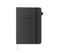 NATUREWOOD Libreta A5 de Hojas Blancas con Tapa Dura - 192 Páginas 90 g/m2 - Cuaderno Ideal para Notas, Dibujos, Lettering y Escritura (Negro)