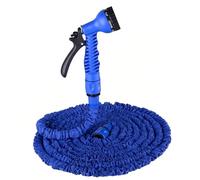 Naturezhen Manguera Extensible 100FT con Pistola de 7 Modos y Conectores 1/2 y 3/4, Ligera y Anti-enredos, Expandible hasta 30 Metros para Jardín, Terraza, Huerto, Campo y Limpieza Exterior