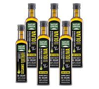 NATURGREEN - Aceite de Oliva Virgen Extra Sin Filtrar Ecológico, Para Aliñar Ensaldas, Macerar Carnes, Elaborar Guisos - Pack 6 x 500 ml
