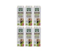 NaturGreen - Bebida de Avena Integral Bio Pack 6 x 1L, Sin Azúcares Añadidos, 100% Vegetal, Alternativa Ecologica a la Leche, Sin Lactosa, Apta para Veganos