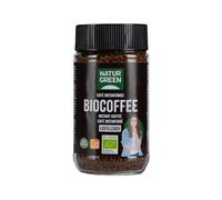 NaturGreen - Biocoffee Instant Bio, Pack 6 x 100 g, Café Soluble Ecológico Instantáneo, Vegano, Sostenible de Cultivo Bio, Agricultura Ecológica