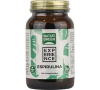 NaturGreen Espirulina BIO en comprimidos – Ecológica, proteína vegana, sin gluten, 180 comprimidos