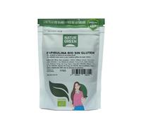 NaturGreen Espirulina En Polvo, Alga Espirulina, Ecológico, Ideal Para Bebidas, Batidos Y Recetas, 70% Proteína Vegetal, color Único, Estándar,175 g