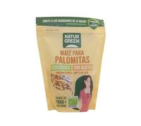 NaturGreen - Granos de Maíz para Palomitas Ecológicos, 400 g, para Palomitas Crujientes, Fuente de Fibra, Sin Gluten ni Azúcares Añadidos, Apto para Veganos