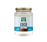 NaturGreen - Grasa de Coco Ecológico, 375 ml / 348 g, Envase PET, Rico en Ácidos Grasos de Cadena Media, Ideal para Cocina, Cuidado de Piel y Cabello, Apto para Veganos