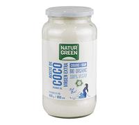 NaturGreen - Grasa de Coco Ecológico, Pack 2 x 800 ml/860 g, Envase Vidrio, Ideal para Cocinar, Hidrata Piel y Cabello, Ingredientes Naturales, Apto para Veganos