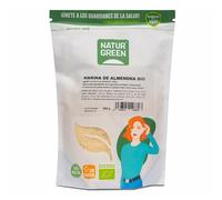 NaturGreen Harina de Almendra Bio 300 g | Ecológica y Natural | Sin Azúcares Añadidos | Sin Frutos Secos | Sin Gluten | Sin Soja | Ideal para Recetas Saludables y Dietas Especiales