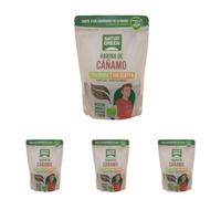 NaturGreen - Harina de Cáñamo 300 g, 100% Semillas de Cáñamo Molidas, Fuente de Proteína y Fibra, Ecológica, Vegana, Sin Gluten, Para Smoothies, Repostería o Panes (Paquete de 4)