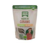 NaturGreen - Harina de Cáñamo 300 g, 100% Semillas de Cáñamo Molidas, Fuente de Proteína y Fibra, Vegana, Sin Gluten, Para Smoothies, Repostería o Panes