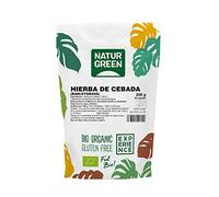 NaturGreen - Hierba De Cebada, Barleygrass, Jugo De Cebada En Polvo, Ecológico, Omega 3 Y Omega 6, 100% Vegano, color Verde, Pequeño, 150 g