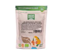 NaturGreen | Lino | Trigo Sarraceno | Coco | Blueberry | Bio 150 g | Sin Azúcares Añadidos | Sin Gluten | Superalimento Ecológico | Vegano | Ideal Desayunos | Alto en Fibra
