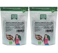 NaturGreen - Mezcla 6 Semillas Ensalada Goji y Chía Bio 225 g, Mix Ecológico, Semillas, Bayas de Goji y Chía, Alto Contenido en Fibra, Omega 3 y Antioxidantes, Vegano, Sin Gluten (Paquete de 2)