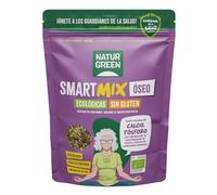 NaturGreen - Mezcla de Semillas Ecológica, 175 g, Smart Mix Óseo, Semillas de Cáñamo, Lino Marrón Molido y Chía, Fuente de Calcio y Fósforo, Proteína Vegetal, Fuente de Fibra