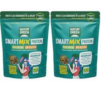 NaturGreen - Mezcla de Semillas Ecológica, 175 g, Smart Mix Protein, Semillas de Cáñamo, Calabaza, Lino y Bayas de Goji, Rico en Magnesio, Proteína Vegetal, Fuente de Fibra (Paquete de 2)