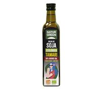 NaturGreen - Salsa De Soja Tamari Bio, 500 ml, Contenido Reducido en Sal, Sabor Suave y Exotico, Ecológica, Vegano, Sin Lácteos, Ideal Para Cocina Asiática