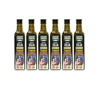 NaturGreen - Salsa De Soja Tamari Bio, Pack 6 x 500 ml, Contenido Reducido en Sal, Sabor Suave y Exotico, Ecológica, Vegano, Sin Lácteos, Ideal Para Cocina Asiática