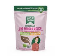 NaturGreen semillas de lino, cáñamo, calabaza y chía Bio 150 g | Fuentes de fibra, proteína y Omega-3 | Sin azúcares añadidos | Sin gluten | Producto orgánico | Perfecto para dietas saludables