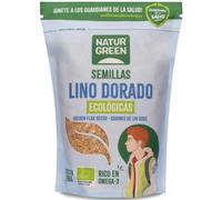 NaturGreen Lino Dorado Bio 500g | Alto en Fibra y Proteína | Fuente de Omega-3 | Sin Azúcares Añadidos | Superalimento Ecológico | Ideal para Dietas Veganas y Saludables