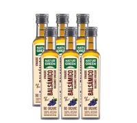 NaturGreen - Vinagre Balsámico Bio, Pack 6 x 250 ml, Sin Gluten, Sin Azúcares Añadidos, Vegano, Sabor Intenso, Ideal para Ensaladas, Marinados o Reducciones