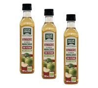NaturGreen Vinagre de Sidra de manzana Sin Filtrar 500 ml (PET) (Paquete de 3)