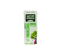 NaturGreen - Zumo de Manzana, Bebida de Frutas Ecológica, Ingredientes Agricultura Ecológica - Pack 24 unidades