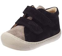Naturino Cocoon VL - Botas de Primeros Pasos para niño 0-24, Dark Grey Black, 18 EU