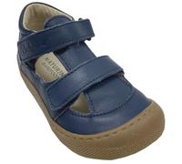 Naturino Sandalia Minimal de Piel con Doble Barefoot IRTYS, Navy Celeste, 25 EU
