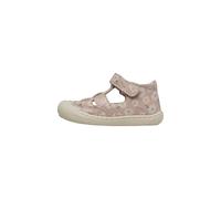 Naturino Sandalias de piel con estampado de corazones, Rosa 21