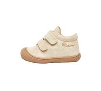Naturino Zapatos Primeros Pasos de Ante con Purpurina, Platino 18