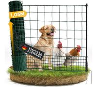 NATURIZ Valla de pasto de 105 cm de alto - Valla móvil para perros y gallinas extremadamente estable, valla de camping para perros sin electricidad, valla de limitación, valla de jardín, valla de