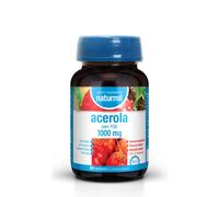 Vitamina C Acerola 1000 mg Natural - Apoyo al Sistema Inmunitario y Protección Antioxidante - Con FOS Prebióticos - 60 Comprimidos Veganos - Naturmil - DietMed