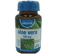 NATURMIL Aloe Vera 500 mg limpieza de colon, pack de (2 X 90) 180 comprimidos, para desintoxicar el organismo, para consumo diario, contra el estreñimiento limpiando los intestinos, efecto DETOX