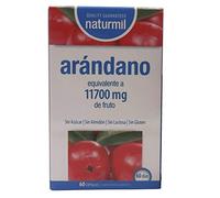 Naturmil Arándano rojo 60 capsulas 11.700 mg + Vitamina C por capsula ALTA CONCENTRACIÓN, previene y alivia las infecciones urinarias, fuente de vitamina C, mejora la salud de tus riñones