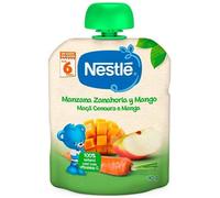 Naturnes Nestlé Bolsa de Frutas Manzana, Zanahoria y Mango +6m 90 gr