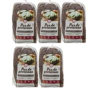 Naturpan Pan de Proteina Pack 5 uds x 500gr | Proteico | Keto | Bajo en Carbohidratos | Dieta Low Carb | Cetogenico | Apto para diabeticos | Rico en proteina, rico en fibra y bajo indice glucémico.
