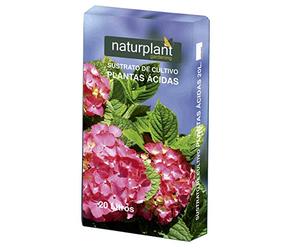 NATURPLANT Sustrato para Planta Ácidas o Acidófilas, Azalea, Camelia, Hortensia, Erica, Rododendros, PH Entre 5 y 6, ACIDAS20