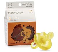 Natursutten Mariposa - Chupete ecológico de goma natural con tetina ortodóntica, de 6 a 12 meses
