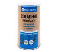 NaturTierra Colágeno Hidrolizado con Magnesio + Ácido Hialurónico y Vitamina C 250 gr