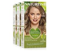 Naturtint Biobased | Coloración sin amoniaco | 100% cobertura de canas | Ingredientes vegetales | Color natural y duradero | 7N Rubio Avellana | Pack de 3