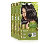 Naturtint Biobased | Coloración sin amoniaco | 100% cobertura de canas | Ingredientes vegetales | Color natural y duradero | 3N Castaño Oscuro | Pack de 3