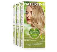 Naturtint Biobased | Coloración sin amoniaco | 100% cobertura de canas | Ingredientes vegetales | Color natural y duradero | 9N Rubio Miel | Pack de 3