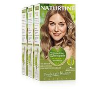 Naturtint Biobased | Coloración sin amoniaco | 100% cobertura de canas | Ingredientes vegetales | Color natural y duradero | 8N Rubio Trigo | Pack de 3