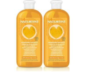 Naturtint Champú Nutri-reparador, Limpia y Nutre en Profundidad, Reduce la Rotura y Repara Puntas Abiertas, para Cabellos Seco y Maltratado, 99% Ingredientes Naturales, ECOCERT, 330ml (Paquete de 2)