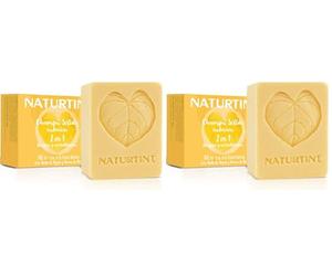 Naturtint, Champú Sólido Nutrición 2 en 1, Champú en Bara + Acondicionador, Nutre y Revitaliza la Fibra Capilar, Cabello Seco, Maltratado y Sin Vida, 99% Ingredientes Naturales, ECOCERT, 75ml