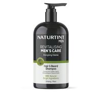 Naturtint | Revitalizing Men’s Care | Champú para Cabello y Barba | Limpia, Nutre y Revitaliza | Cuida el Microbioma y la Piel | 99% Ingredientes Naturales | Aroma masculino | Ginseng y Maca | 500 ml
